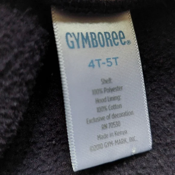 2010 FLEECE (v)guc Gymboree fleece dog hoodie 4T-5T - Picture 4 of 10